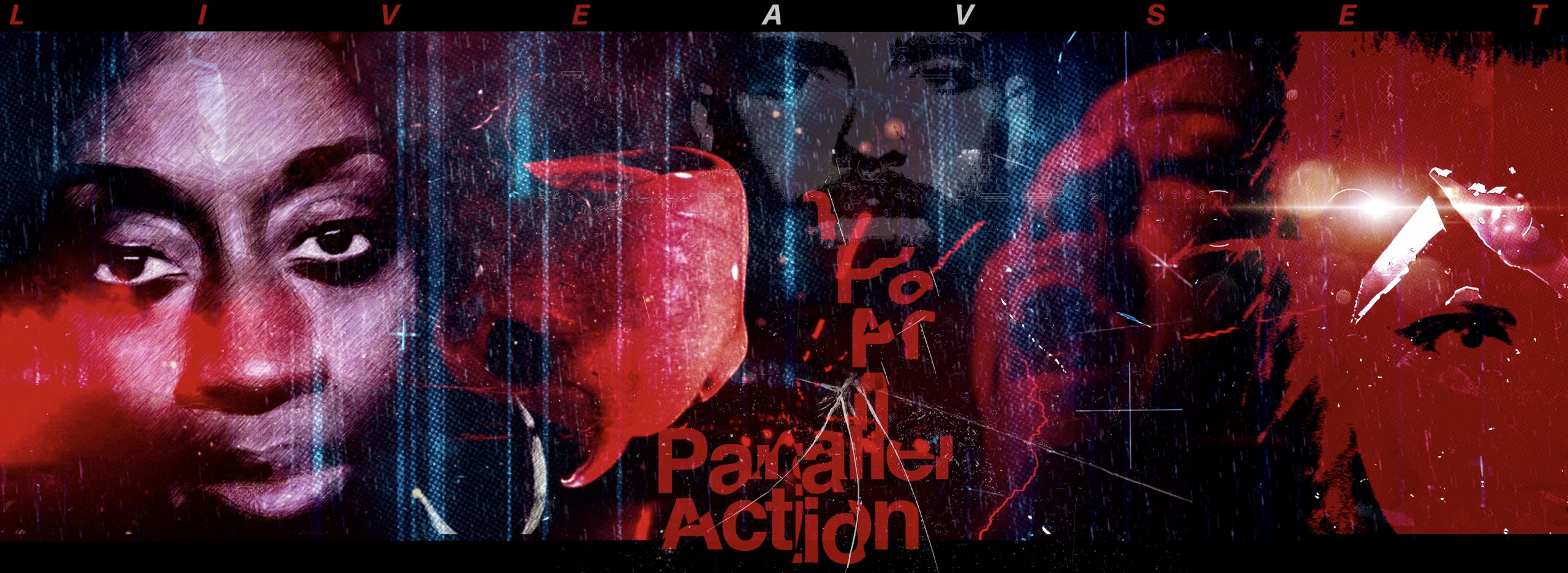 Collage image promoting Parallel Action